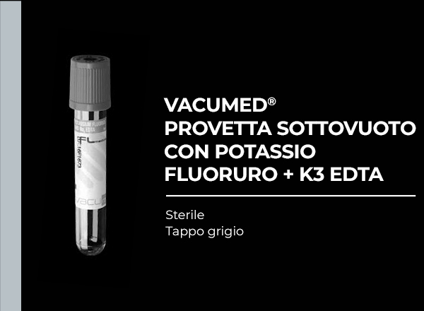 vacumed provetta sottovuoto potassio fluoruro k3 edta
