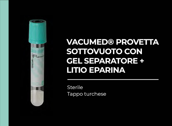 vacumed gel separatore + litio eparina