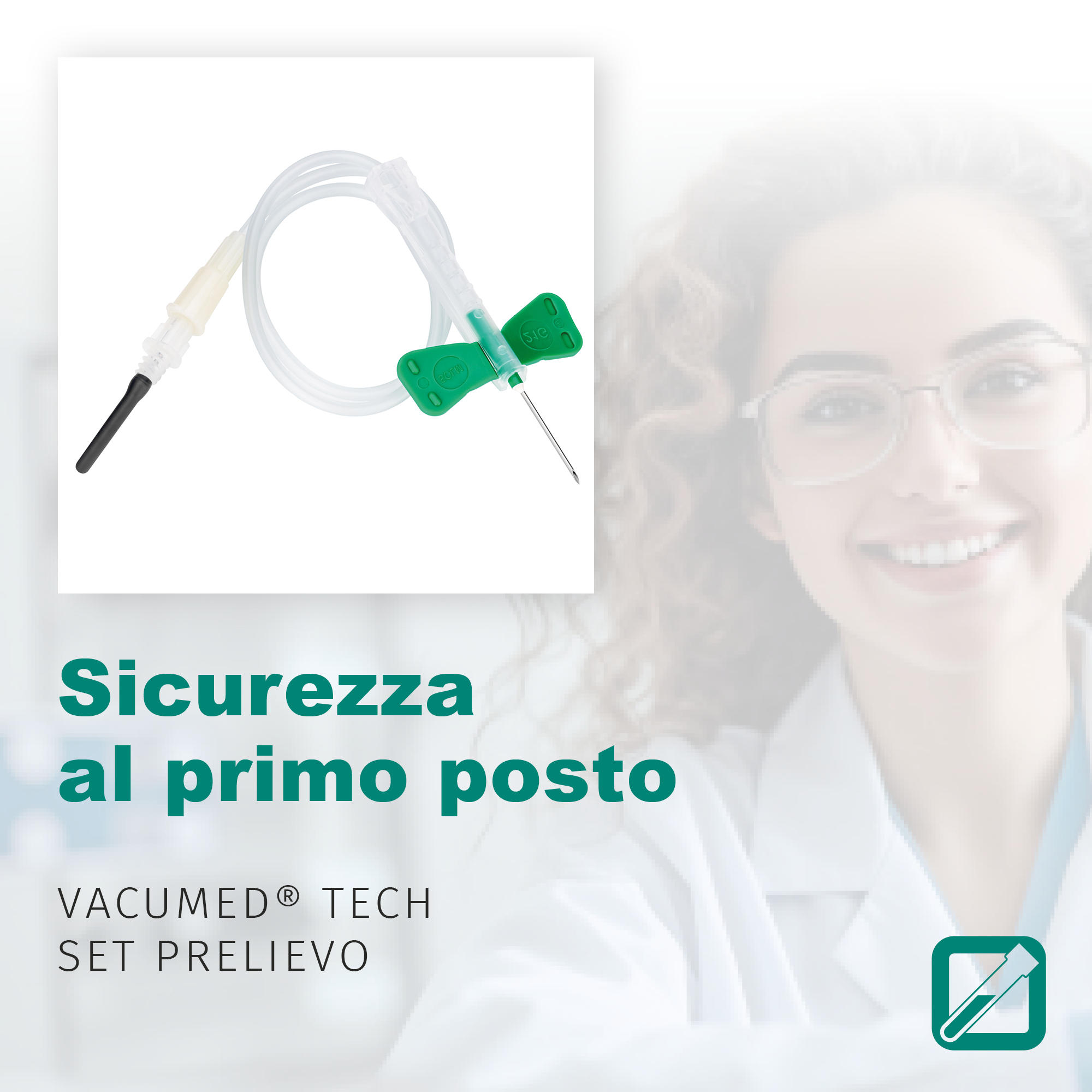 Sicurezza al primo posto. Vacumed ® Tech set prelievo