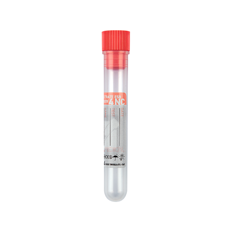 provetta con 0,4 ml di sodio citrato (3,8%) x 1,6 ml di sangue (ves)