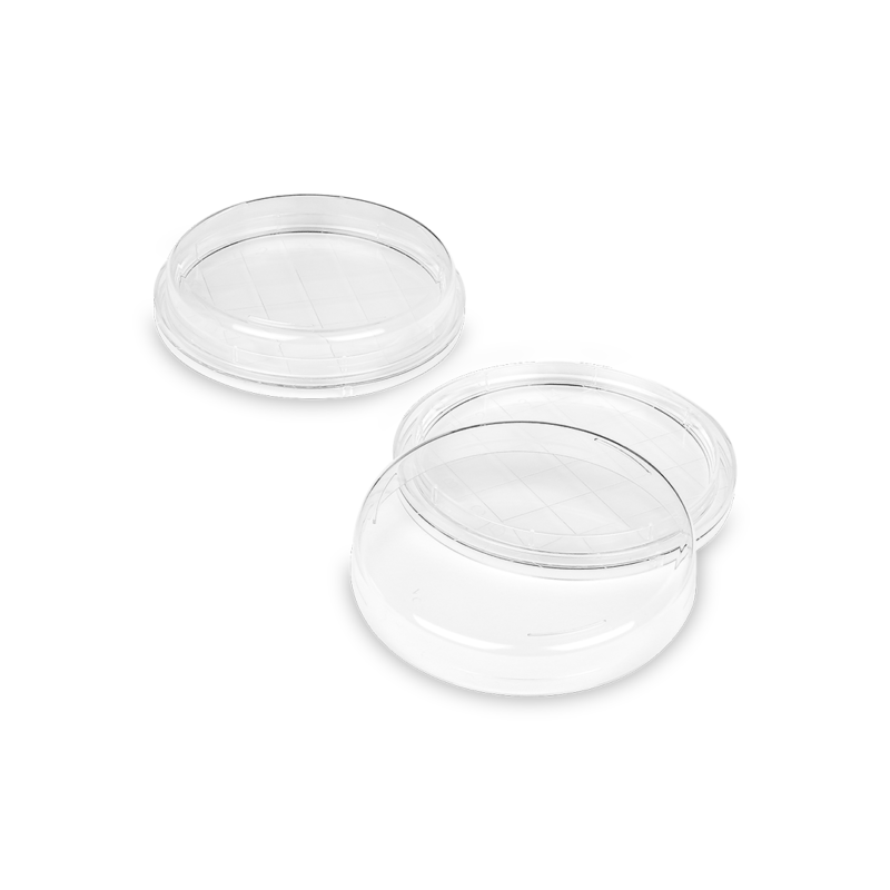 piastra di petri contact tripla ventilazione con griglia di conta ø 55 mm