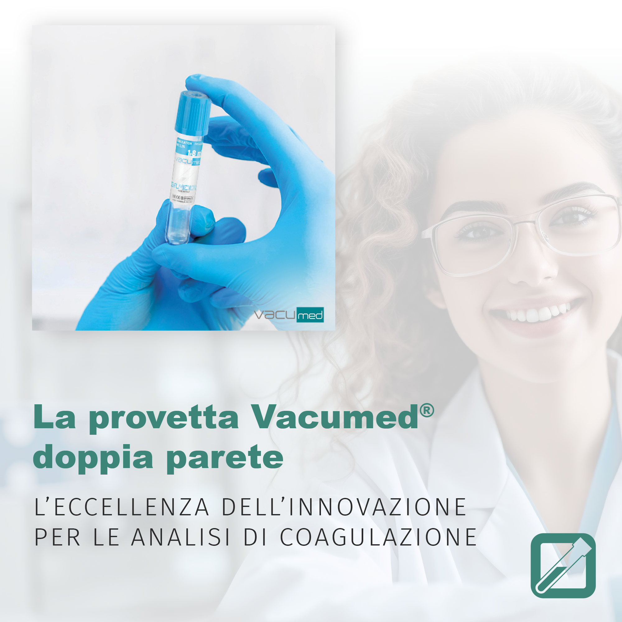 La provetta Vacumed® doppia parete: l’eccellenza dell’innovazione per le analisi di coagulazione