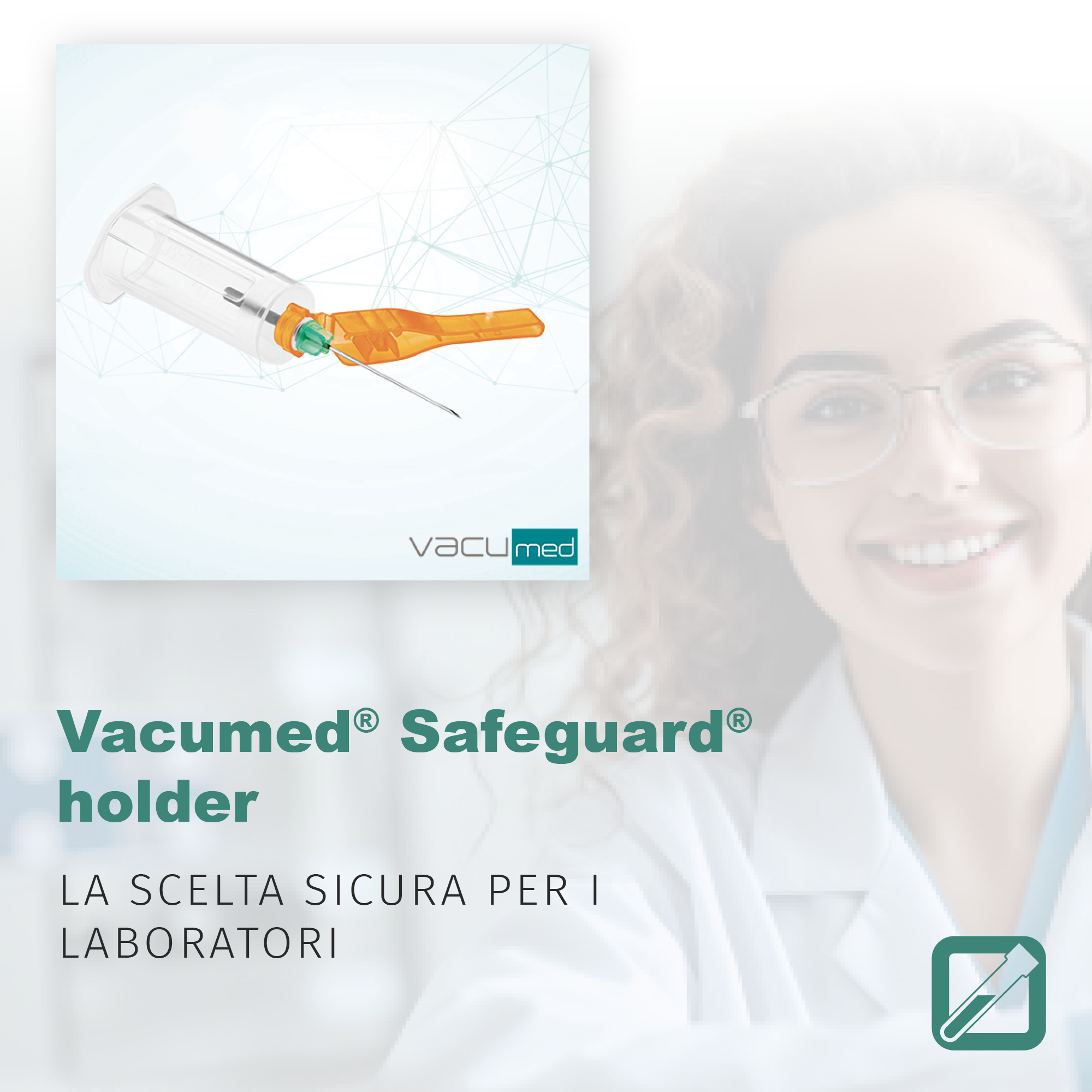 vacumed® safeguard® holder: la scelta sicura per i laboratori